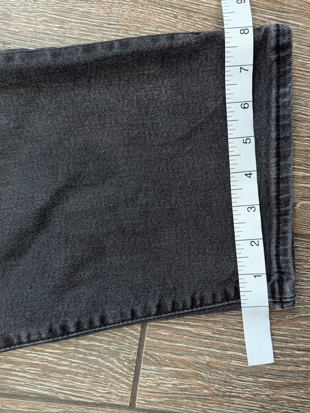 Levi's Ribcage Straight Ankle Size 28 Loom About Washed Grey Button Fly - Picture 11 of 11